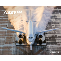 A321neo Poster Frontansicht