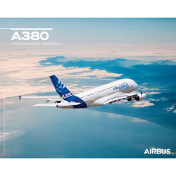 A380 Poster Flugaufnahme