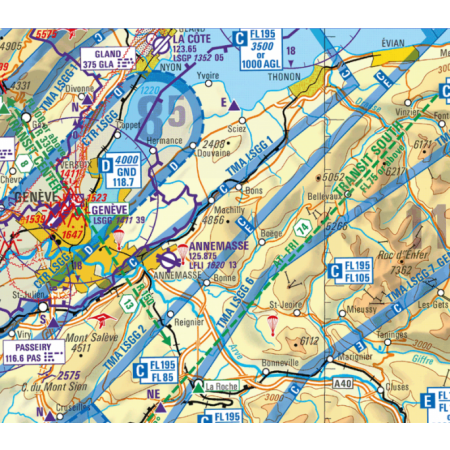Flight Planner / Sky-Map - Trip-Kit Schweiz (ICAO-Karten u. AIP)