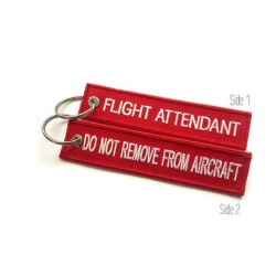 Keychain flight attendant - do not remove from aircraft