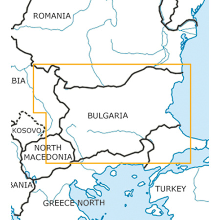 Bulgarien VFR Karte Rogers Data