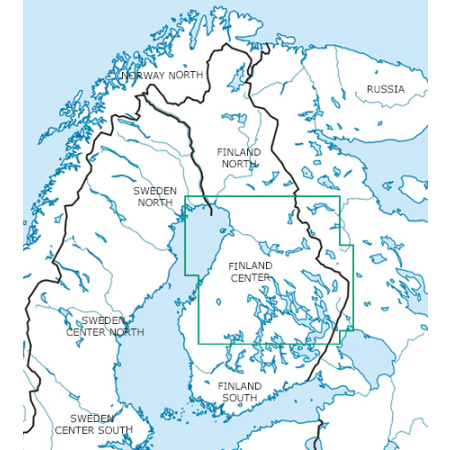 Finnland Zentrum VFR Karte Rogers Data