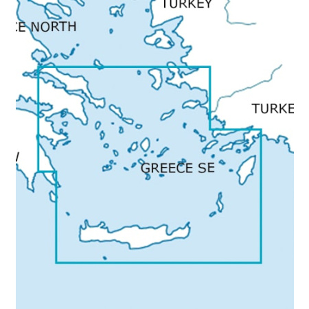 Griechenland Süd Ost VFR Karte Rogers Data
