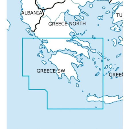 Griechenland Süd West VFR Karte Rogers Data