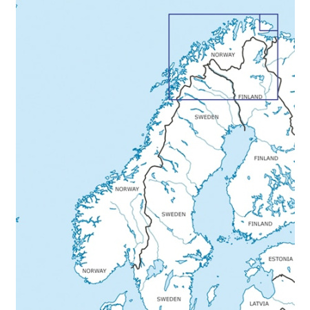Norwegen Nord VFR Karte Rogers Data