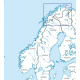 Norvège Nord VFR Carte OACI