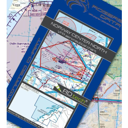 Norwegen Zentrum Nord VFR Karte Rogers Data