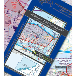 Norwegen Zentrum Süd VFR Karte Rogers Data