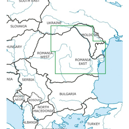 Rumänien Ost VFR Karte Rogers Data
