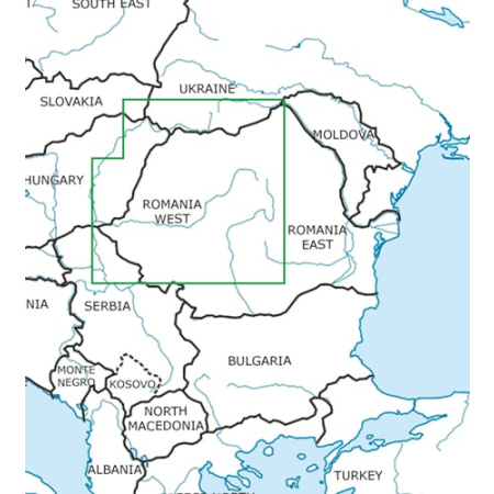 Rumänien West VFR Karte Rogers Data