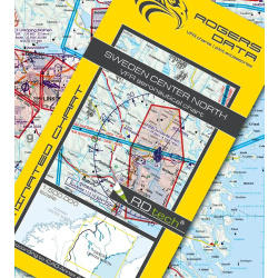 Sweden Center North VFR ICAO Chart Rogers Data