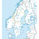 Suède Centre Nord VFR Carte OACI