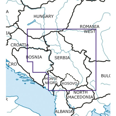 Serbien VFR Karte Rogers Data