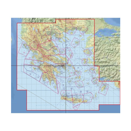 Flight Planner / Sky-Map - GAM VFR-Karte Griechenland, 1:500:000