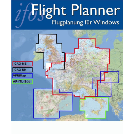 Flight Planner / Sky-Map - Kartenpaket ICAO Europa (ICAO-EU)