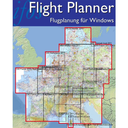 Flight Planner / Sky-Map - Chart Set Germany and neighbouring Countries (ICAO-ME)