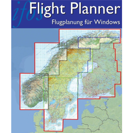 Flight Planner / Sky-Map - Chart Set Scandinavia (Finland, Norway, Sweden)