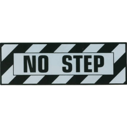 No Step Placard, Sticker