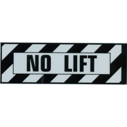 No Lift Placard, Sticker