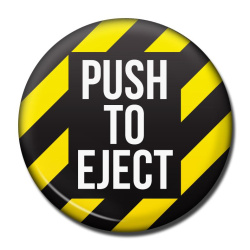 Fridge Magnet. PUSH TO EJECT (Button)
