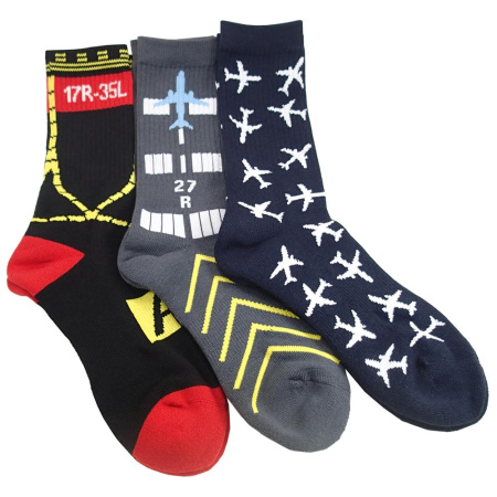 Premium Crew Socken verschiedene Motive, 3er- Set