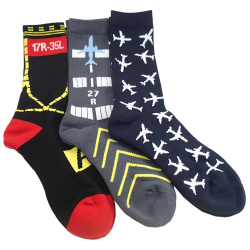 Premium Crew Socks, different motives Set of 3 Pairs