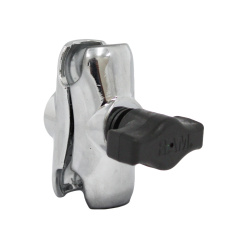 RAM Chrome Short Double Socket Arm for 1" Ball...