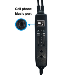 UFQ - PNR Aviation Headset P2 Stereo Twin Plug PJ-Stecker