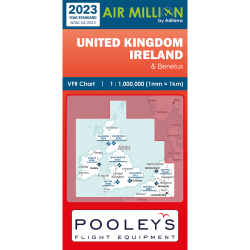 England und Irland Air Million Karte VFR 2023