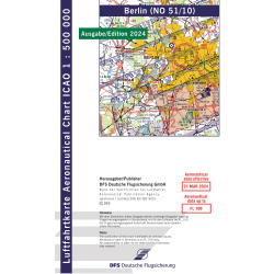 Allemagne Berlin Carte VFR OACI vol à moteur