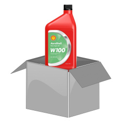 Huile AeroShell W100 (1 bouteille quart)