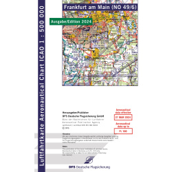 Deutschland Frankfurt ICAO Karte Motorflug VFR