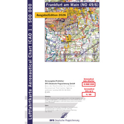 Allemagne Frankfurt Carte VFR OACI vol à moteur