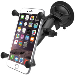 RAM Motorcycle Bike Handlebar Rail Mount X-Grip Cell Phone Holder iPhone 6  Plus - C&N Supply, Inc.