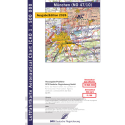 Allemagne Munich Carte VFR OACI