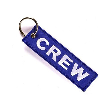 Porte-clés "Crew" bleu