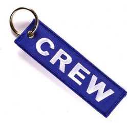 Porte-clés "Crew" bleu