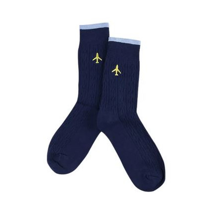 Flieger Socken Blau