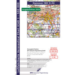 Deutschland Hannover ICAO Karte Motorflug VFR 2024