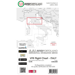 Italy LI-3 - Aerotouring VFR Chart, Paper, laminated,...