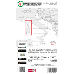 Italy LI-7 - Aerotouring VFR Chart, Paper, laminated,...