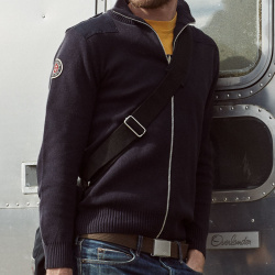 Canada Field Patch Cardigin Navy Blue S