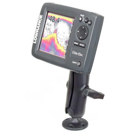 RAM 1.5 Ball Marine Electronic RUGGED USE Composite Mount for Lowrance Elite-5 & Mark-5 Series Fishfinders - See more at: http://www.rammount.com/part/RAP-101U-LO11#sthash.Y7nazSDK.dpuf