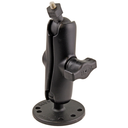 RAM Mount Flat Surface Mount with 1 Ball, including M6 X 30 SS HEX Head Bolt, for Raymarine Dragonfly-4/5 & WiFish Devices