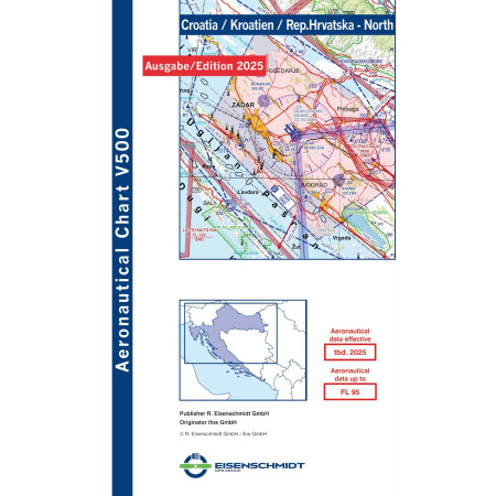 Crotia North Visual 500 Chart VFR 2025