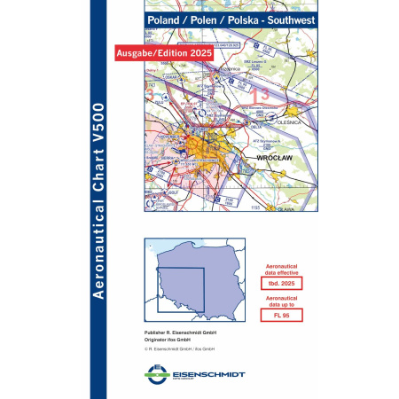 Poland Southwest Visual 500 Chart VFR 2025