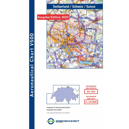 Switzerland Visual 500 Chart VFR 2025