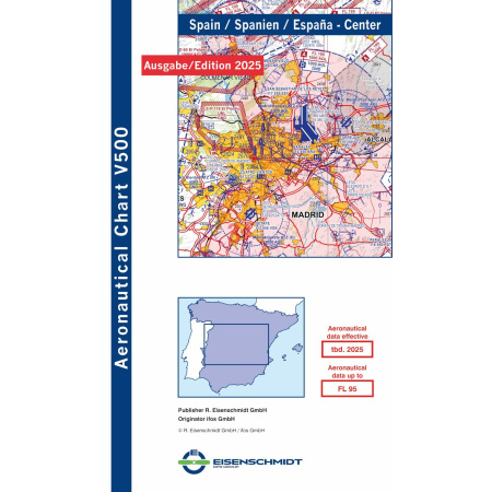 Spain Central Visual 500 Chart VFR 2025