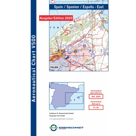 Spain East Visual 500 Chart VFR 2025