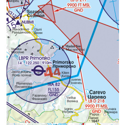 Bulgaria VFR ICAO Chart Rogers Data 2025